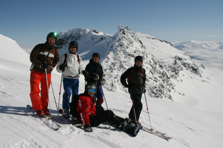 Heliski Riksgränsen 18 april 2009. Foto: Andreas Bengtsson