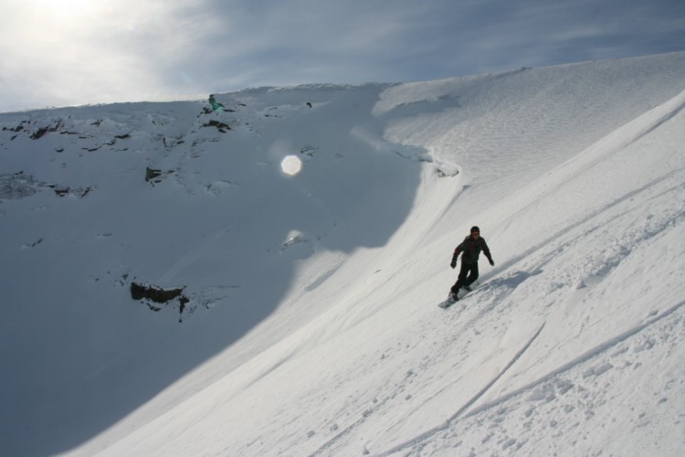 Heliski Riksgränsen 30 april 2009. Foto: Andreas Bengtsson